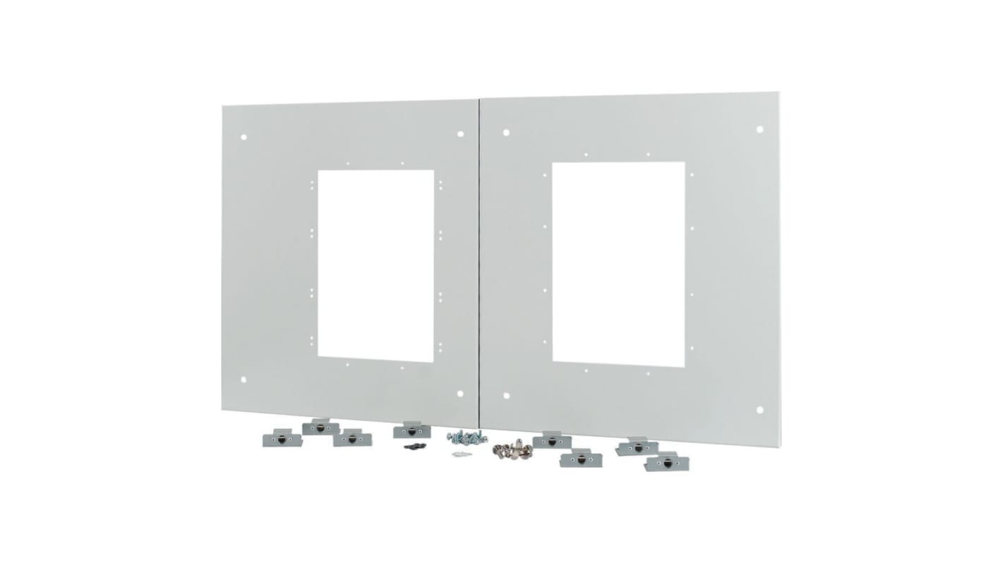 Eaton Grey Front Plate Metal Faceplate & Mounting Plate