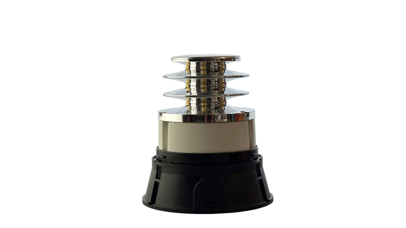 Moflash R400 Series Rotating Beacon, 85 → 280 V ac/dc, Surface Mount, LED Bulb, IP65