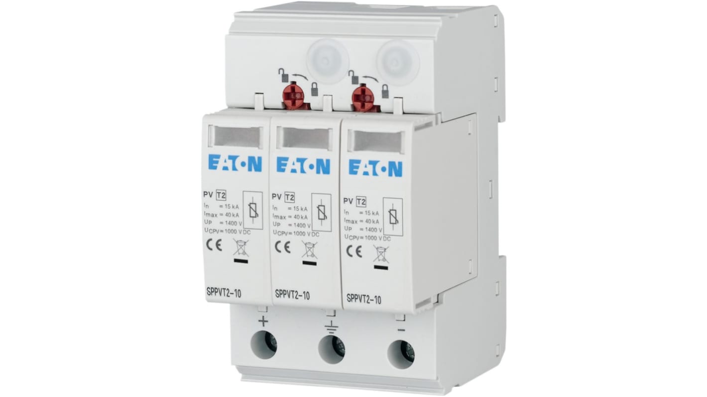 Eaton Surge Protector, 40kA, 3.7kV, DIN Rail Mount