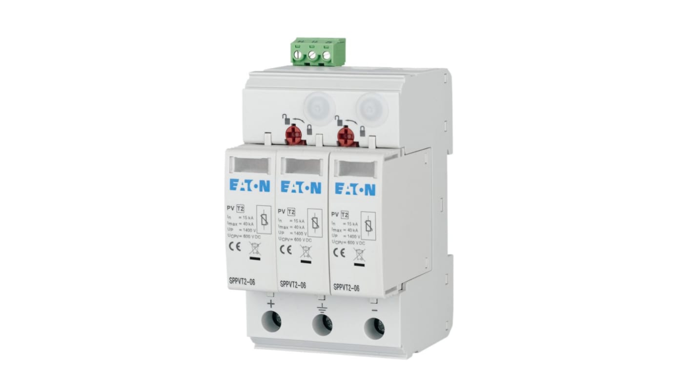 Eaton Surge Protector, 40kA, 2.7kV, DIN Rail Mount