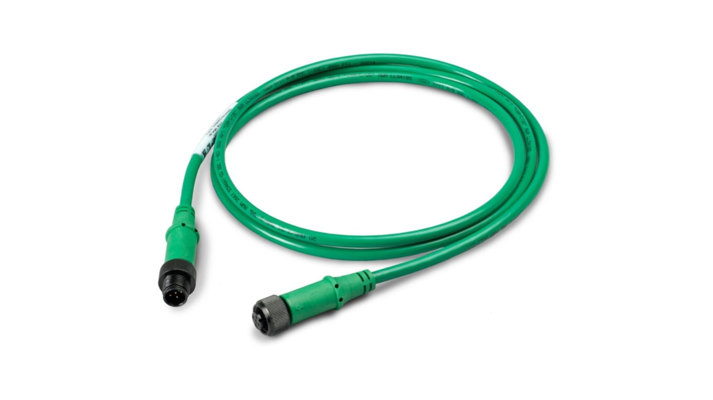 Kabel ze złączem Złącze M12 liczba rdzeni 5 długość 2m Rodzaj A Męskie Złącze B Złącze M12