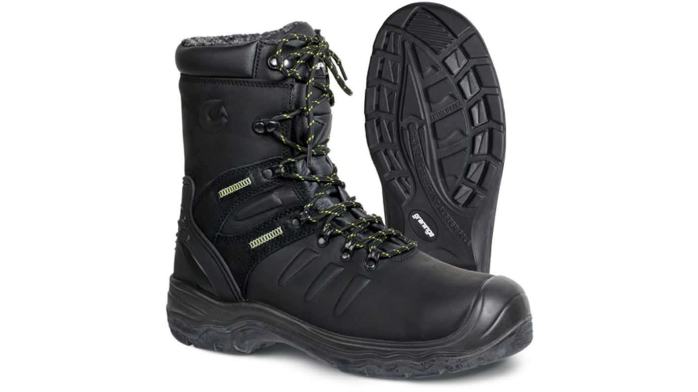 Jalas 7299 Unisex Black, Green Composite Toe Capped Safety Shoes, UK 4, EU 37