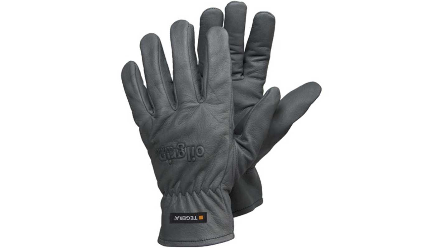 Tegera TEGERA Grey Leather Assembly Work Gloves, Size 11