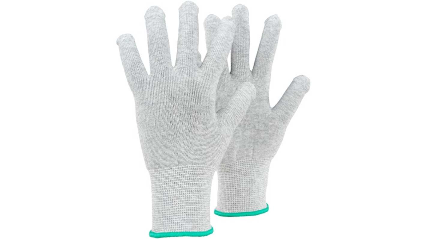 Tegera TEGERA Grey Carbon, Polyester ESD Protection Work Gloves, Size 12