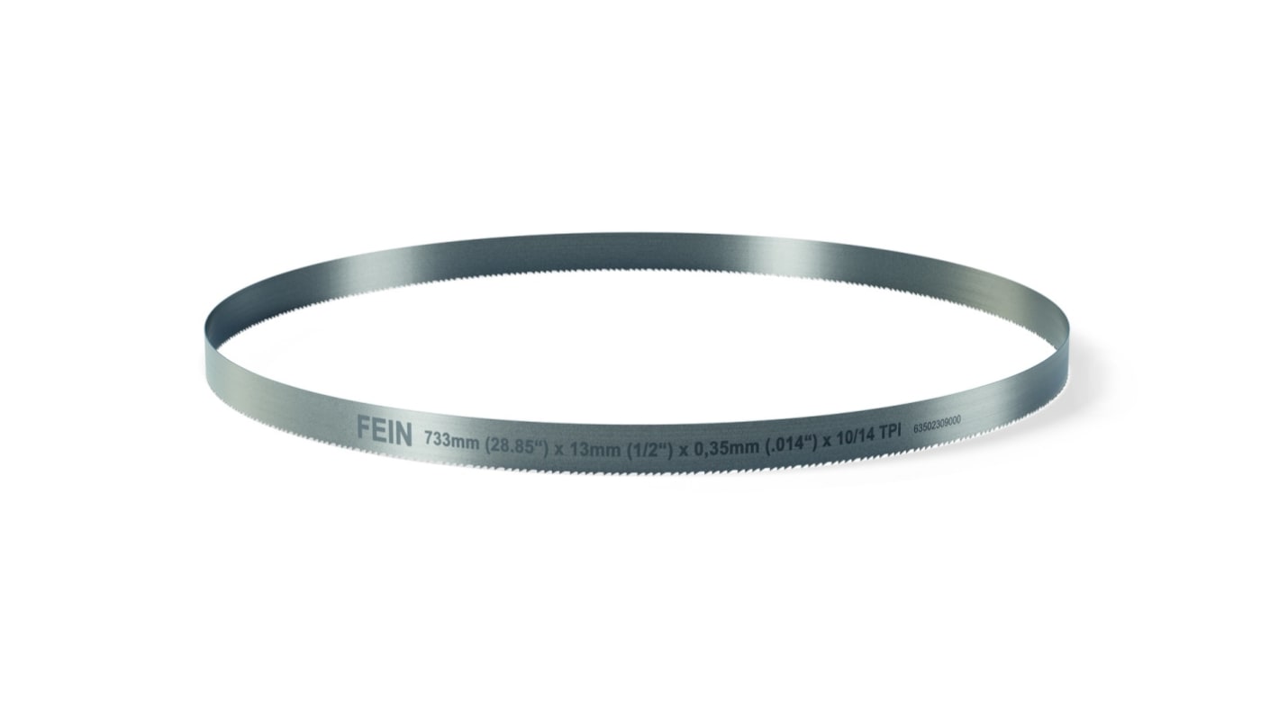 FEIN, 10/14 Teeth Per Inch Metal, Plastic 733mm Cutting Length Band Saw Blade, Pack of 3