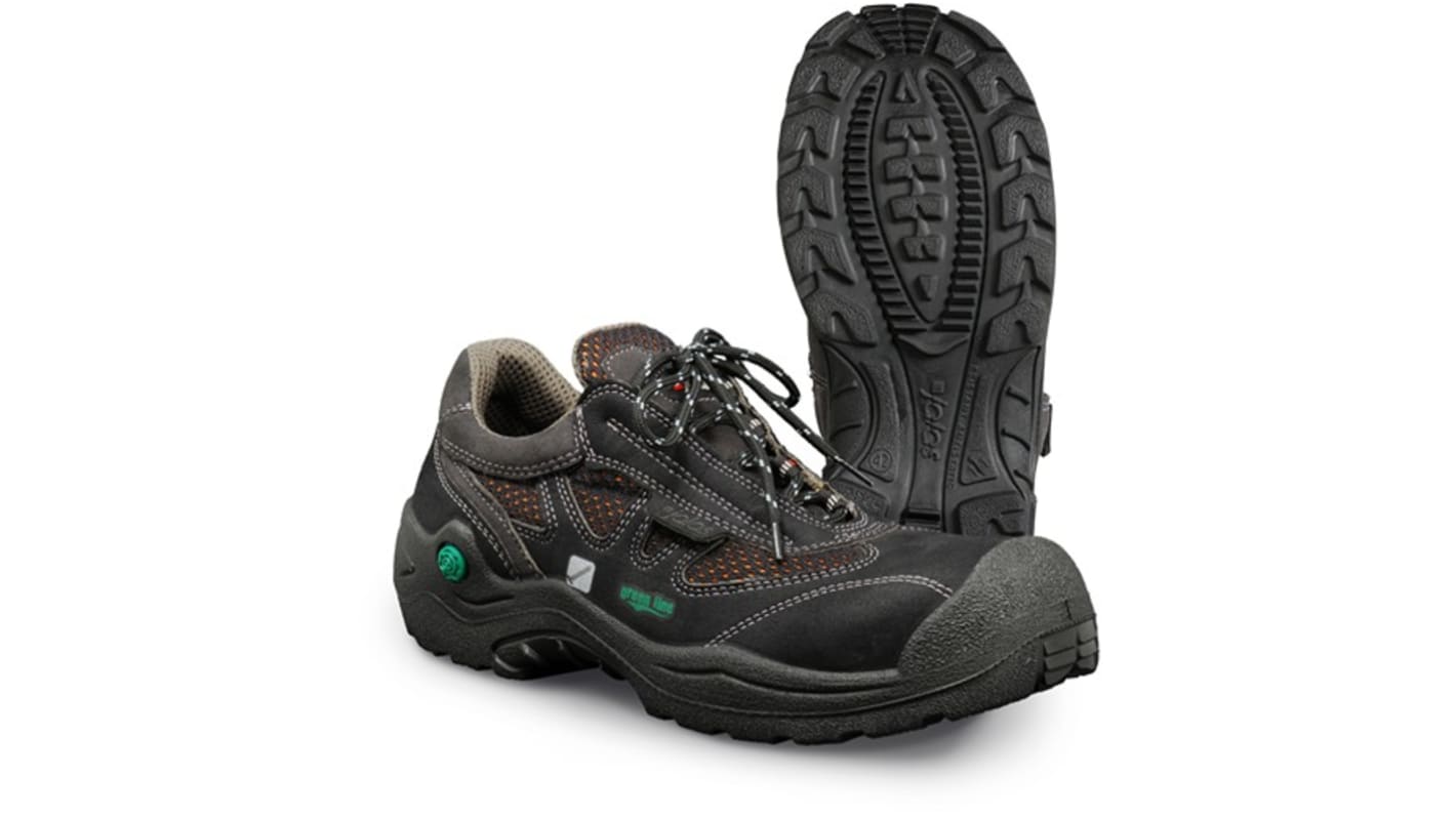 Jalas 6468 Unisex Black, Green, Grey Composite Toe Capped Safety Shoes, UK 10.5, EU 45