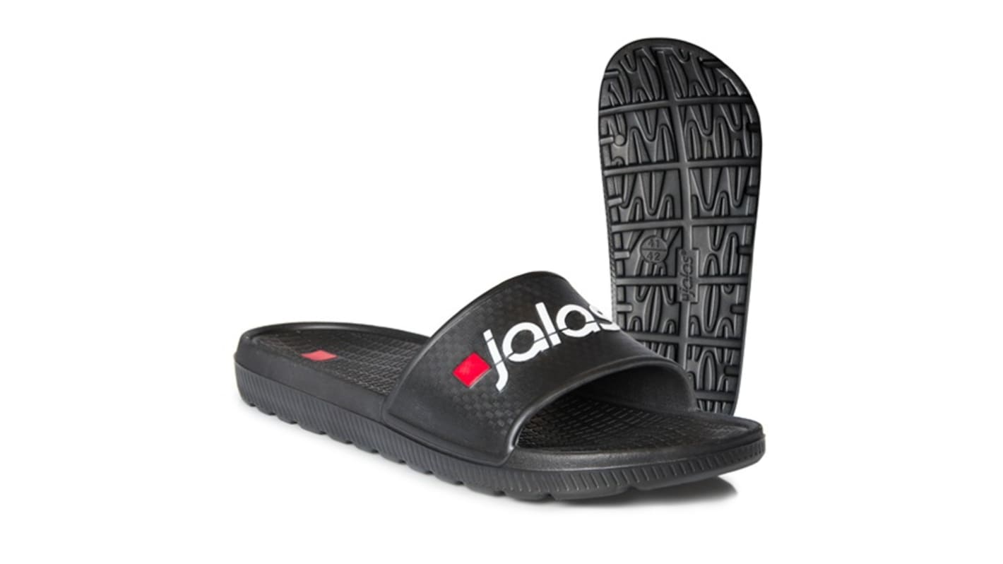Jalas 8020 Unisex Black Sliders, UK 10.5 → 11, EU 45 → 46