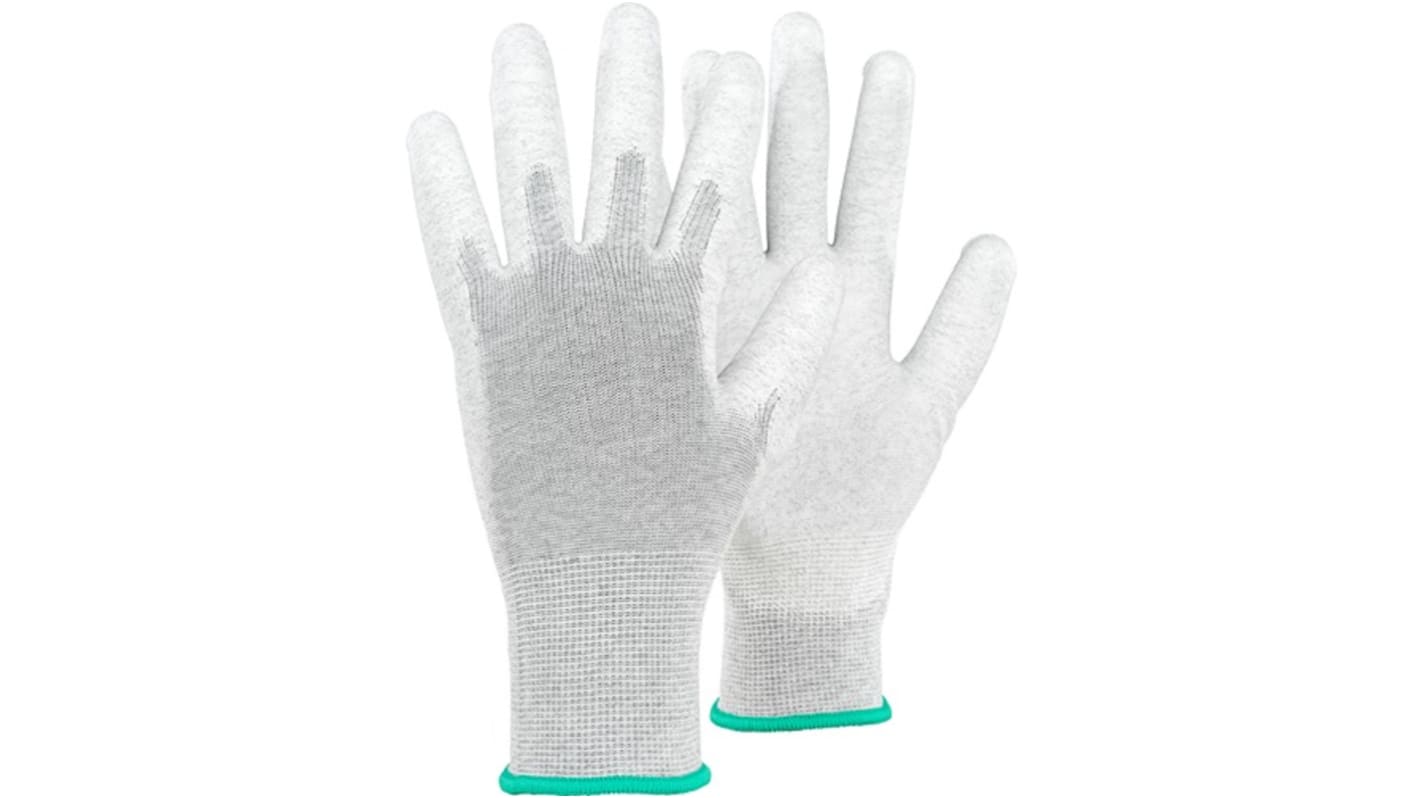 Tegera TEGERA Arbeitshandschuhe Größe 6 Schutz, Kohlenstoff, Polyester Grau, Weiß 12Paare