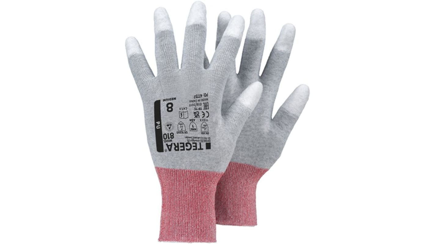Guanti da lavoro Tegera TEGERA, Tg. 6, in Carbonio, nylon, col. Grigio