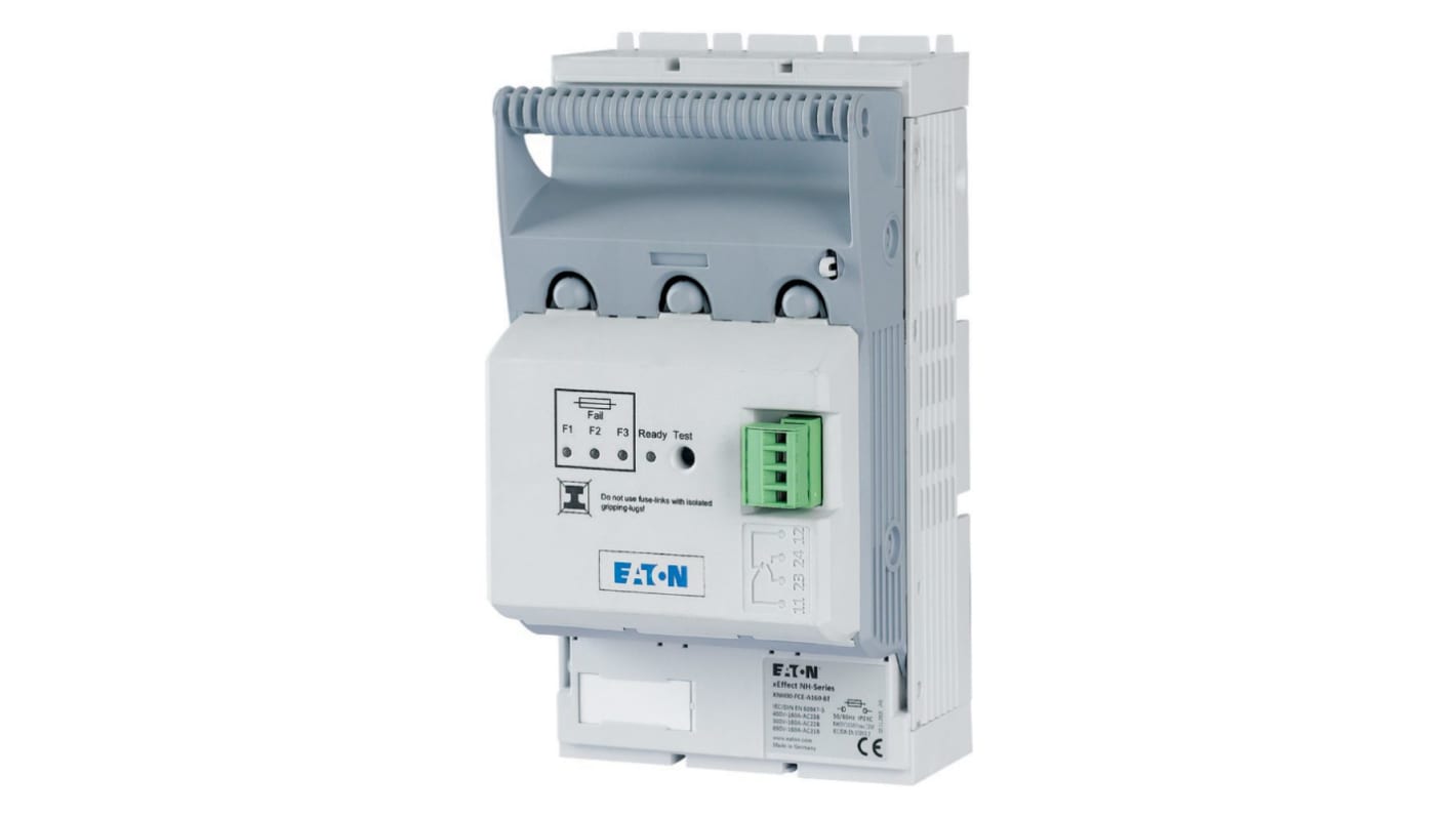 Eaton 160A Fuse Holder for NH00, NH000 Fuse, 3P, 440 V ac/dc, 690 V ac/dc