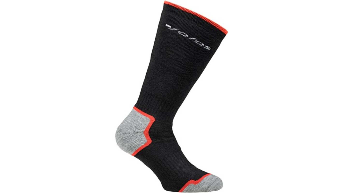 Chaussettes Jalas 39 → 41, Noir, Rouge