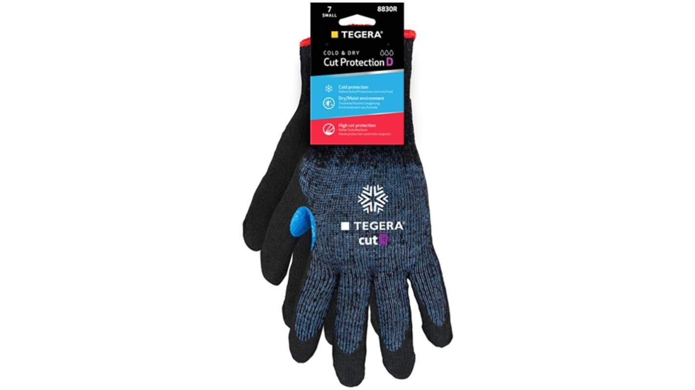 Tegera TEGERA Black, Blue Acrylic, CRF Technology, HPPE, Polyester, Stainless Steel Fibre Yarn Cold Resistant Work