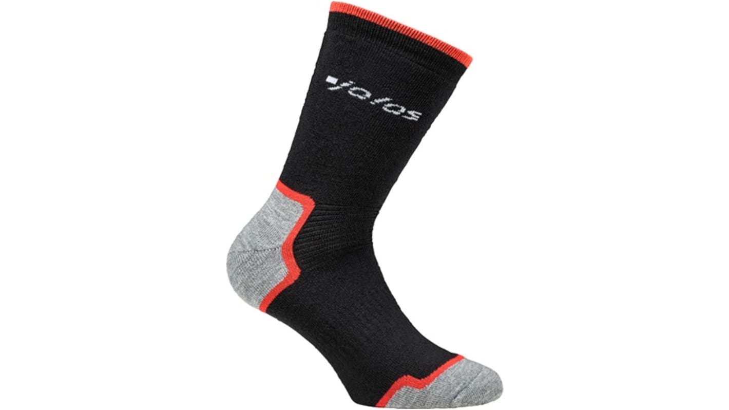 Jalas Black, Red Socks, size 44 → 45 10 → 10.5
