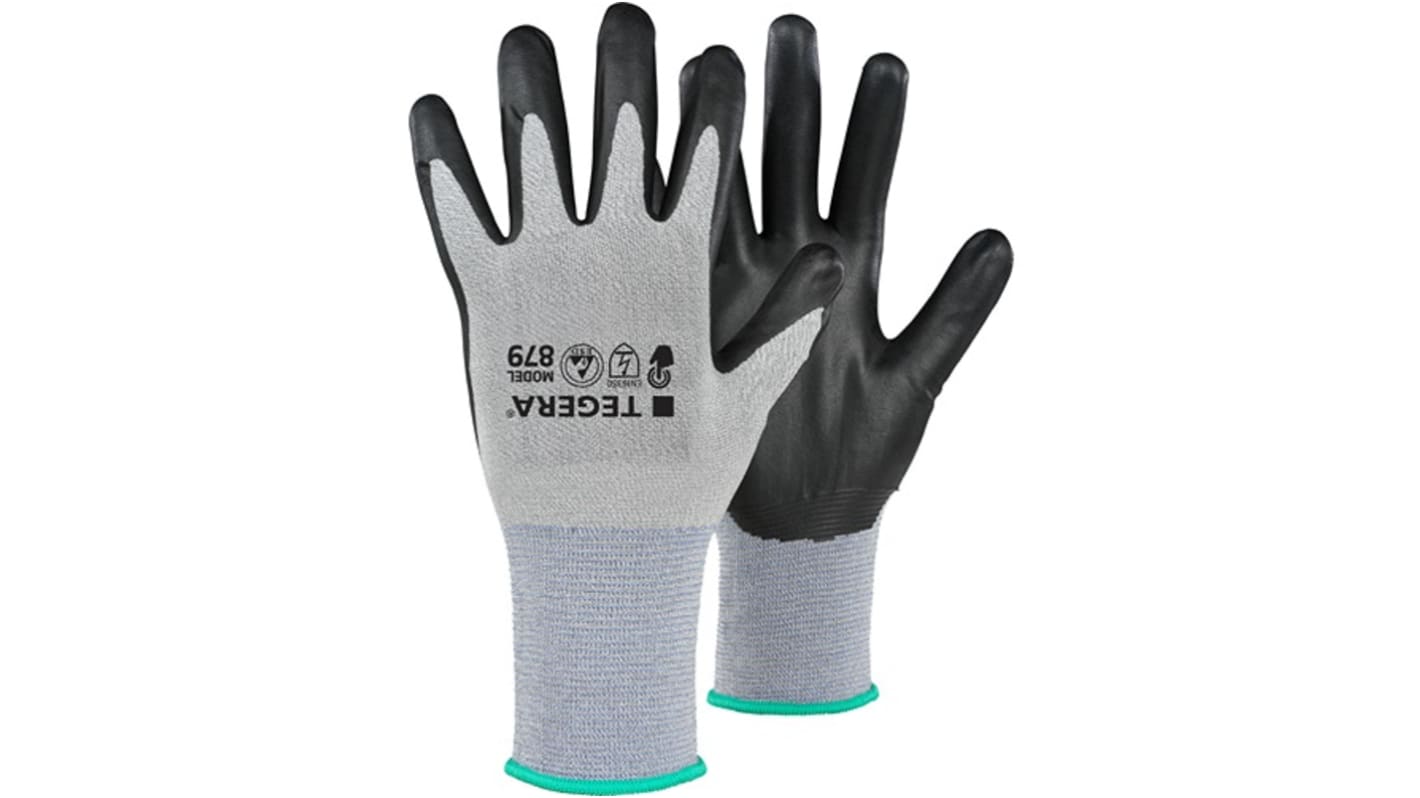 Guanti da lavoro Tegera TEGERA, Tg. 11, in Carbonio, Nylon, Spandex, col. Nero, blu, grigio