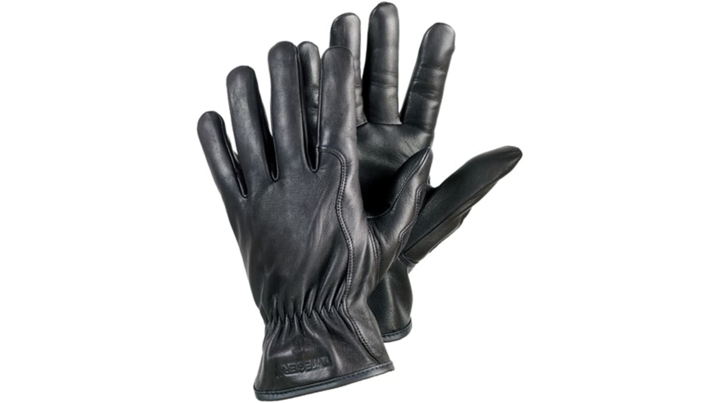 Tegera TEGERA Black Leather Cut Resistant Work Gloves, Size 8