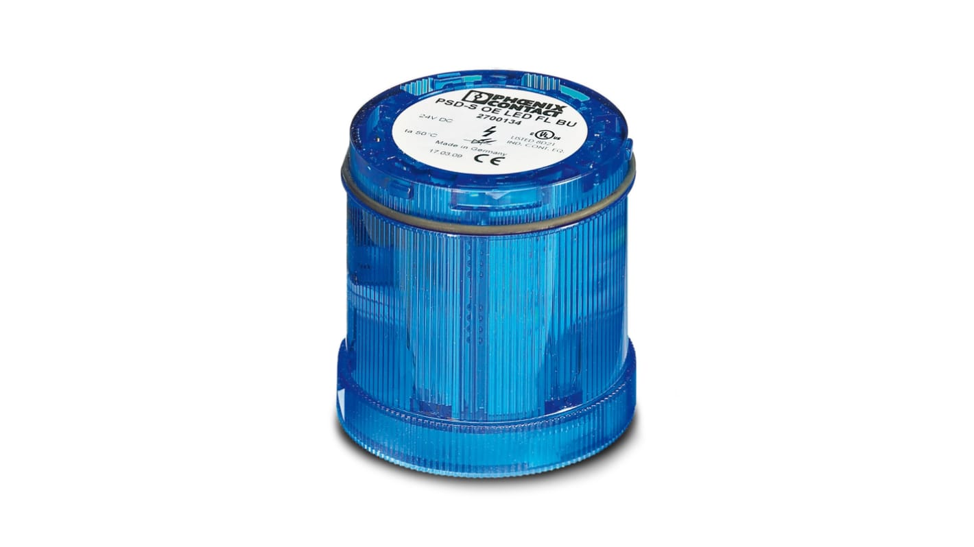 Phoenix Contact PSD Series Blue Flashing Effect Flashing Light Element, 24 V dc, LED Bulb, DC, IP65