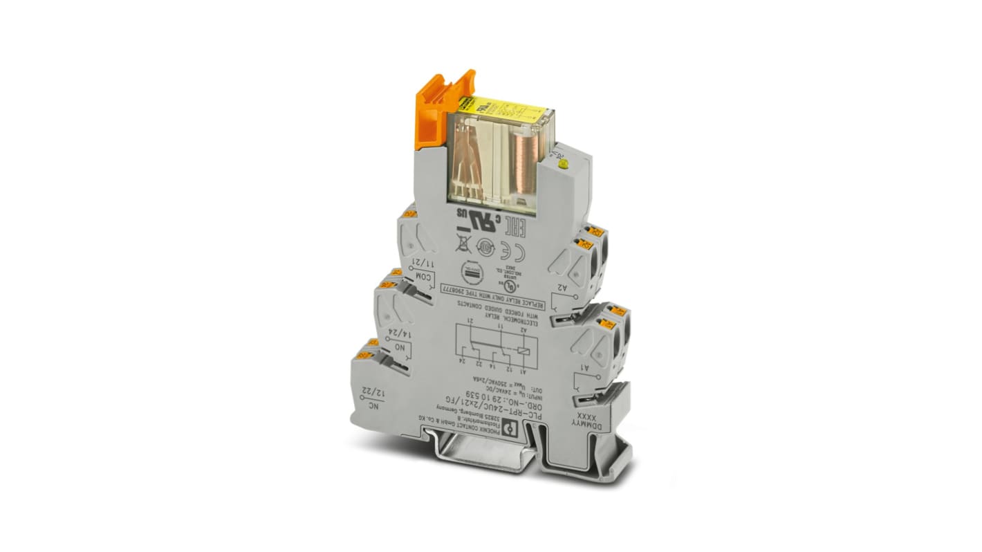 Phoenix Contact PLC-RPT Series Relay, 24 V ac/dc