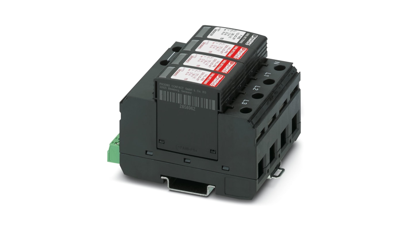 Phoenix Contact 1 Phase Surge Arrester, DIN Rail Mount