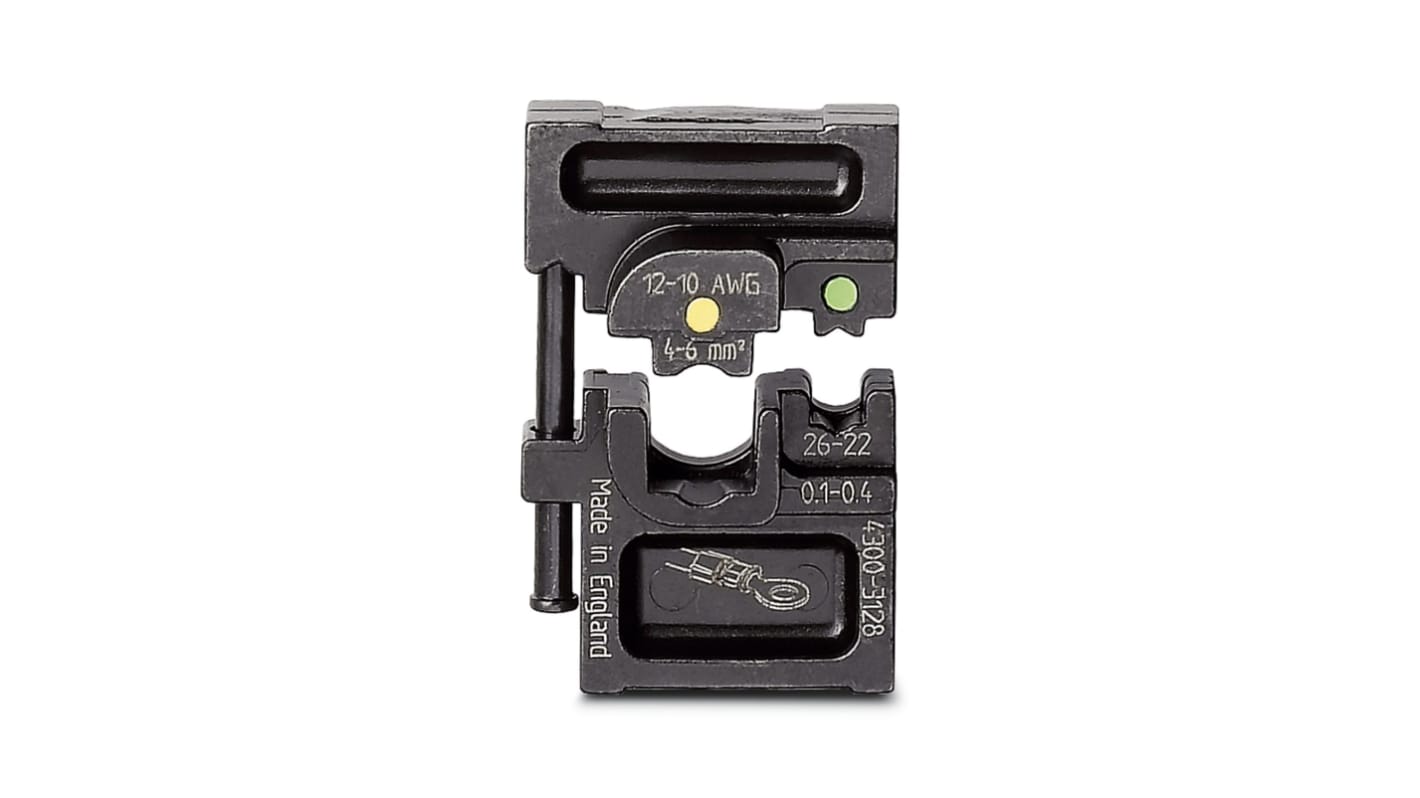 Phoenix Contact, CRIMPFOX-M Crimp Die, Cable Lug, Wire size 0.1 → 6mm², Coaxial Type Insulated