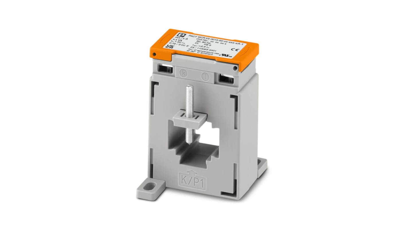 Phoenix Contact PACT MCR-V2 Series Window Current Transformer, 0 → 125A Input, 5 A Output, 28mm Bore