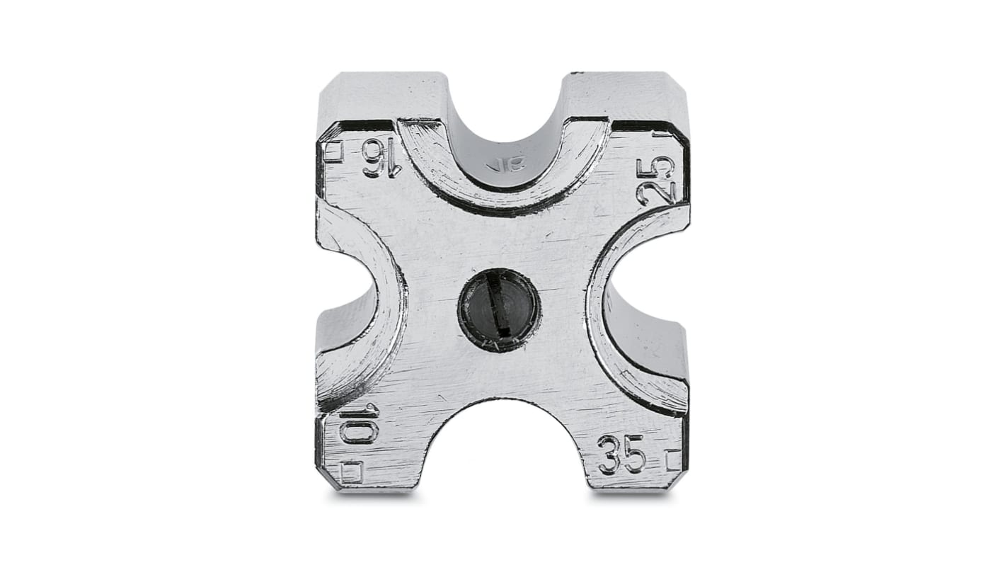 Phoenix Contact, CRIMPFOX-C Crimp Die, Crimp, Wire size 10 → 35mm², Coaxial Type Cable Lug