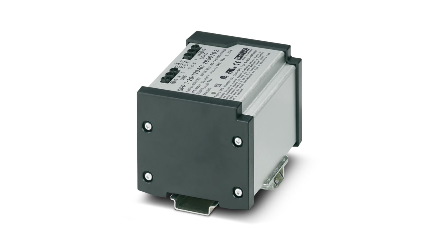 Phoenix Contact 1 Phase Surge Protector, 500V (Volts), DIN Rail Mount