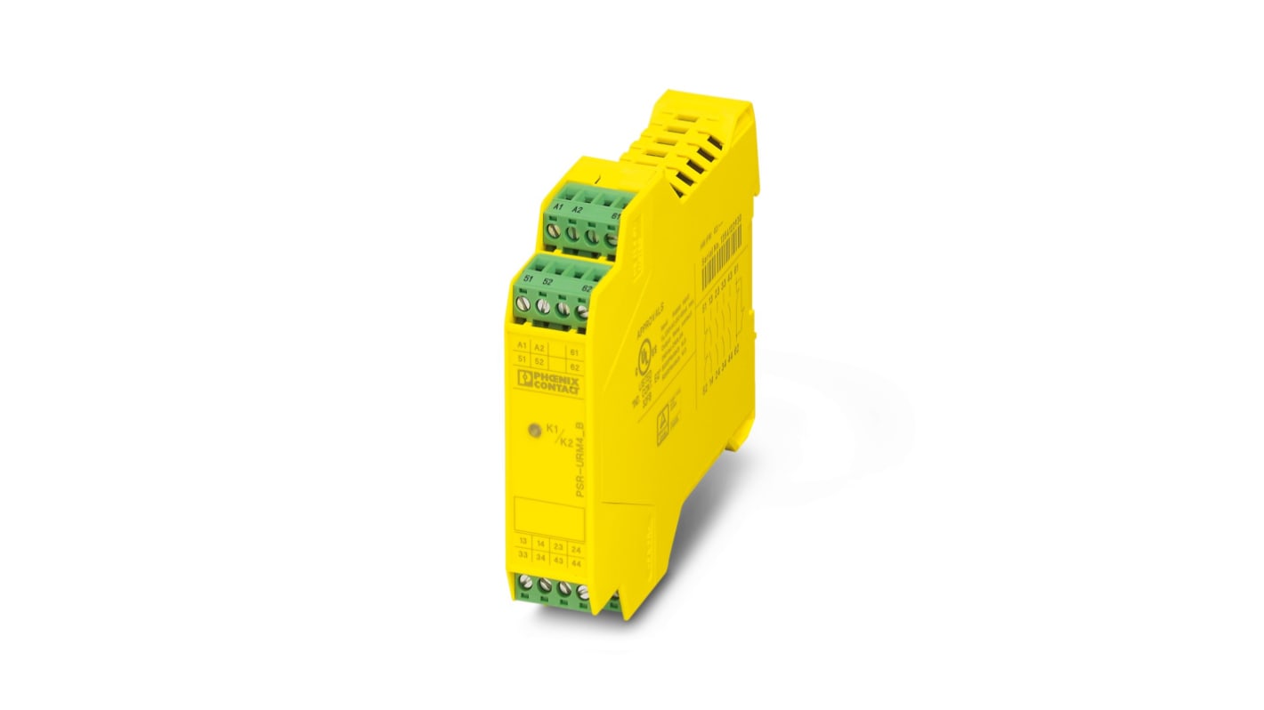 Phoenix Contact Safety Relay Safety Relay, 42 → 230V ac/dc, Single/Dual-Channel, 2 Safety Contacts