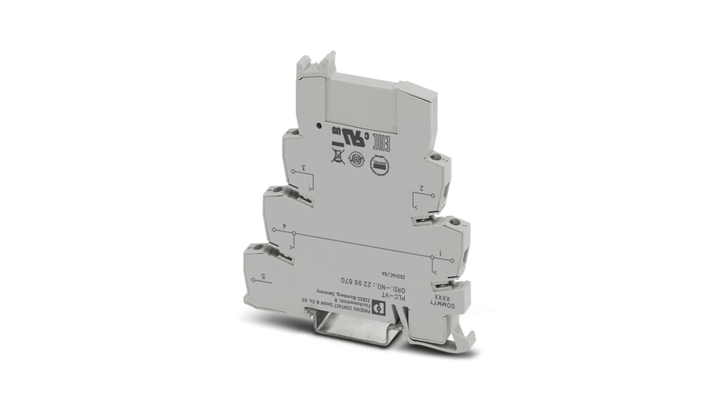 Phoenix Contact PLC Series Grey, 2.5mm², Screw Termination