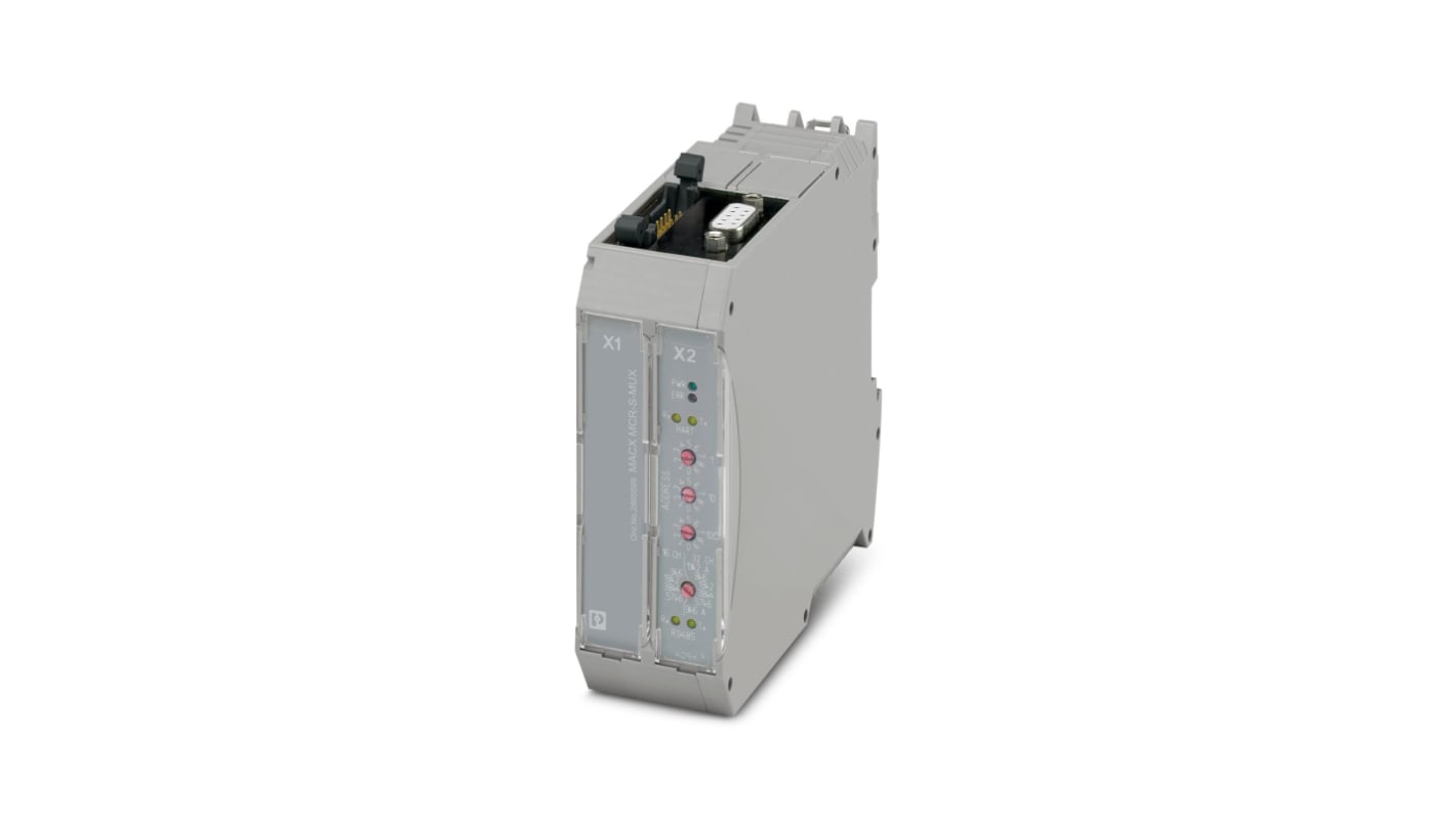 Phoenix Contact MACX MCR-S-MUX Series 14-Contact Female Interface Module, D-sub Connector, DIN Rail Mount, 55mA