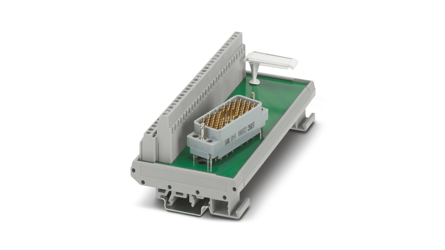 Phoenix Contact VARIOFACE Series 56-Contact Female Interface Module, ELCO Connector, DIN Rail Mount, 28A