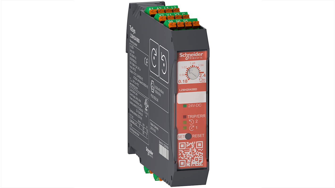 Schneider Electric TeSys Motor Starter, Reversing, 3 kW, 500 VAC, IP20