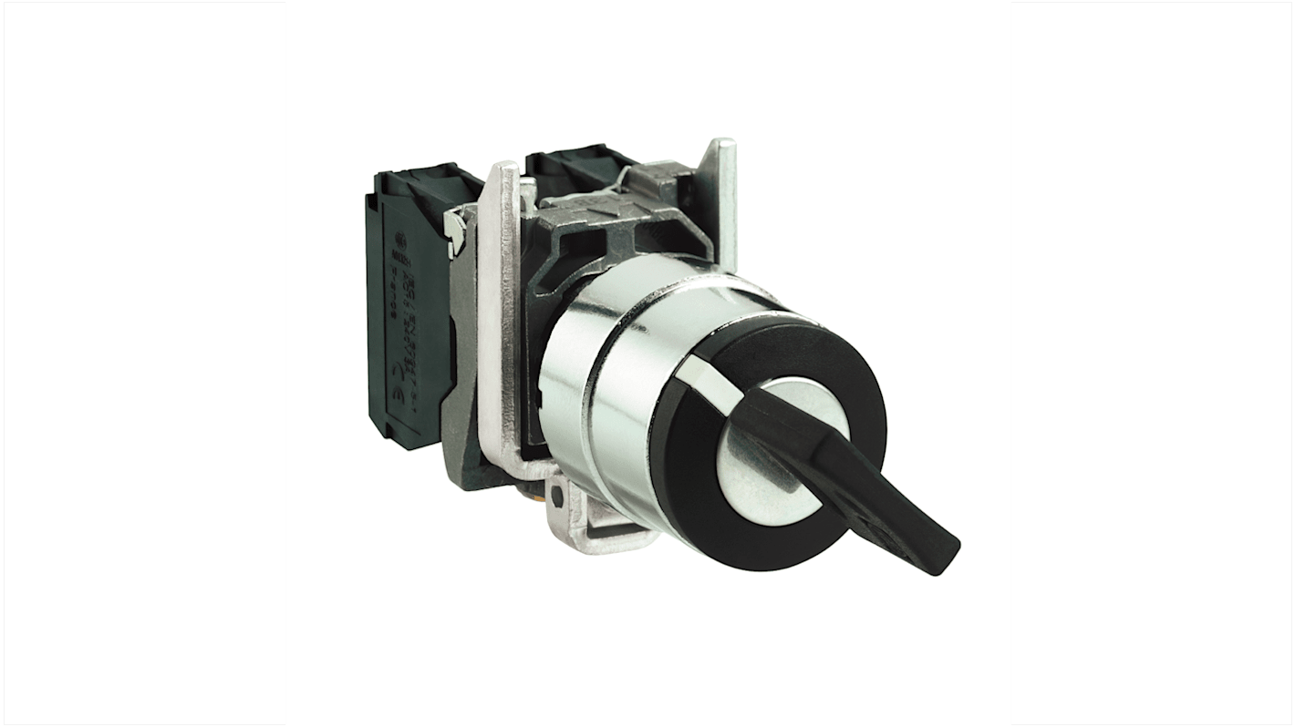 Schneider Electric Key Switch Selector Switch - (1NO) 22.5mm Cutout Diameter 2 Positions
