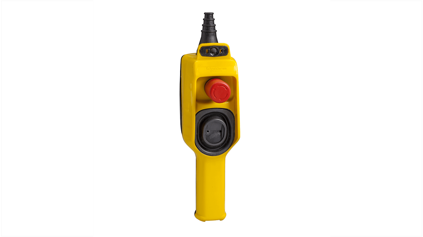 Schneider Electric SPST Slow Action Push Button Pendant Station, 10A