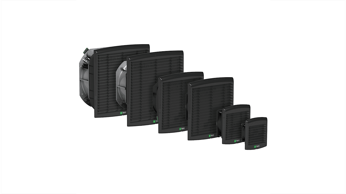 Schneider Electric ClimaSys Series Filter Fan, 207 → 244 V, 838m³/h Unimpeded, IP54, 162 x 316mm