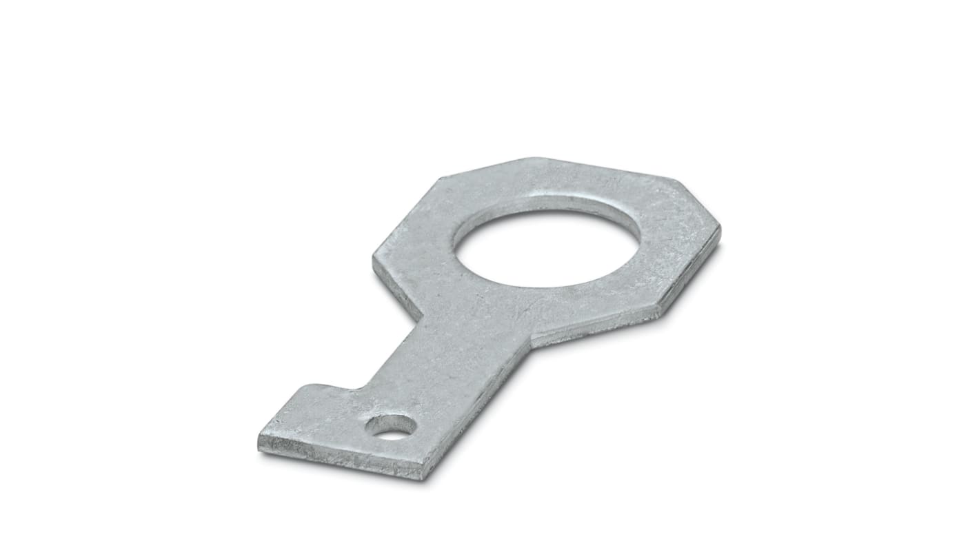 Phoenix Contact FLT-ISG-PL Series RAL 7042 Galvanised Steel Mounting Material, 70mm W, 136mm L for Use with Fixing the