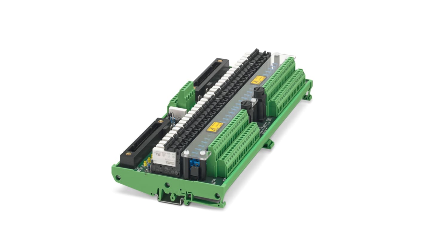 Phoenix Contact UM-2KS50/32R/SI/J/ADV551/YCS Series 32-Contact Female Interface Module, D-sub Connector, DIN Rail
