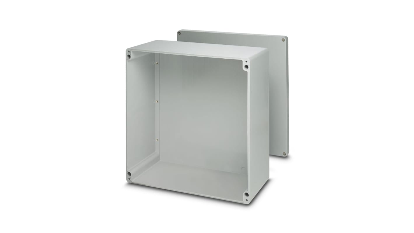 Phoenix Contact E PE A Series Grey Glass Fibre Reinforced Polyester Junction Box, 250 x 400 x 121mm