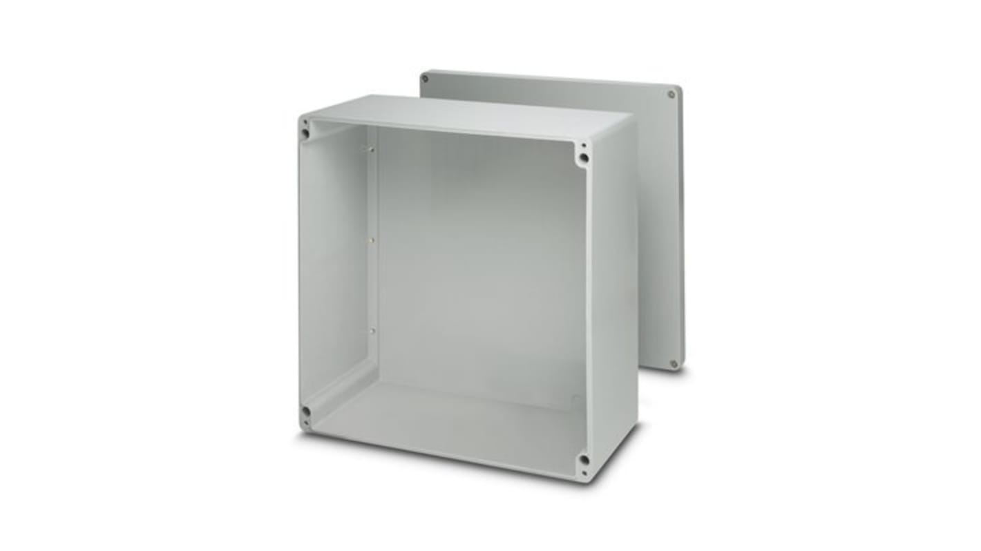 Phoenix Contact E PE A Series Grey Glass Fibre Reinforced Polyester Junction Box, 360 x 360 x 91mm