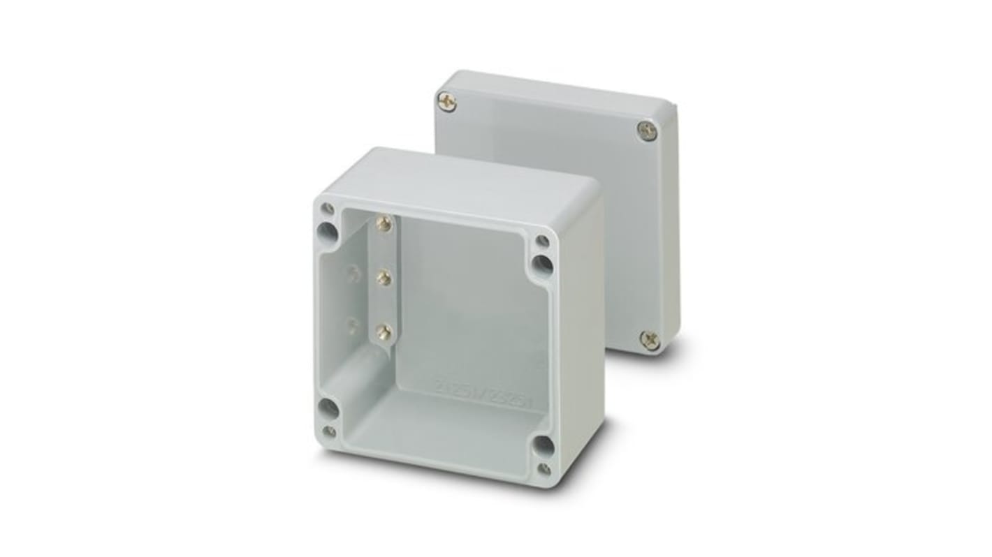 Phoenix Contact Grey Glass Fibre Reinforced Polyester Junction Box, 75 x 190 x 56mm