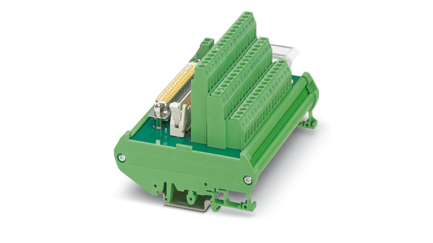 Modulo di interfaccia, Phoenix Contact, D-sub, Montaggio guida DIN, Femmina, 16 poli, 500mA