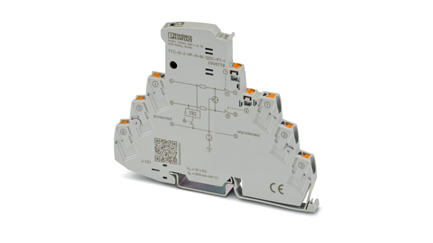 Phoenix Contact Surge Protector, DIN Rail Mount