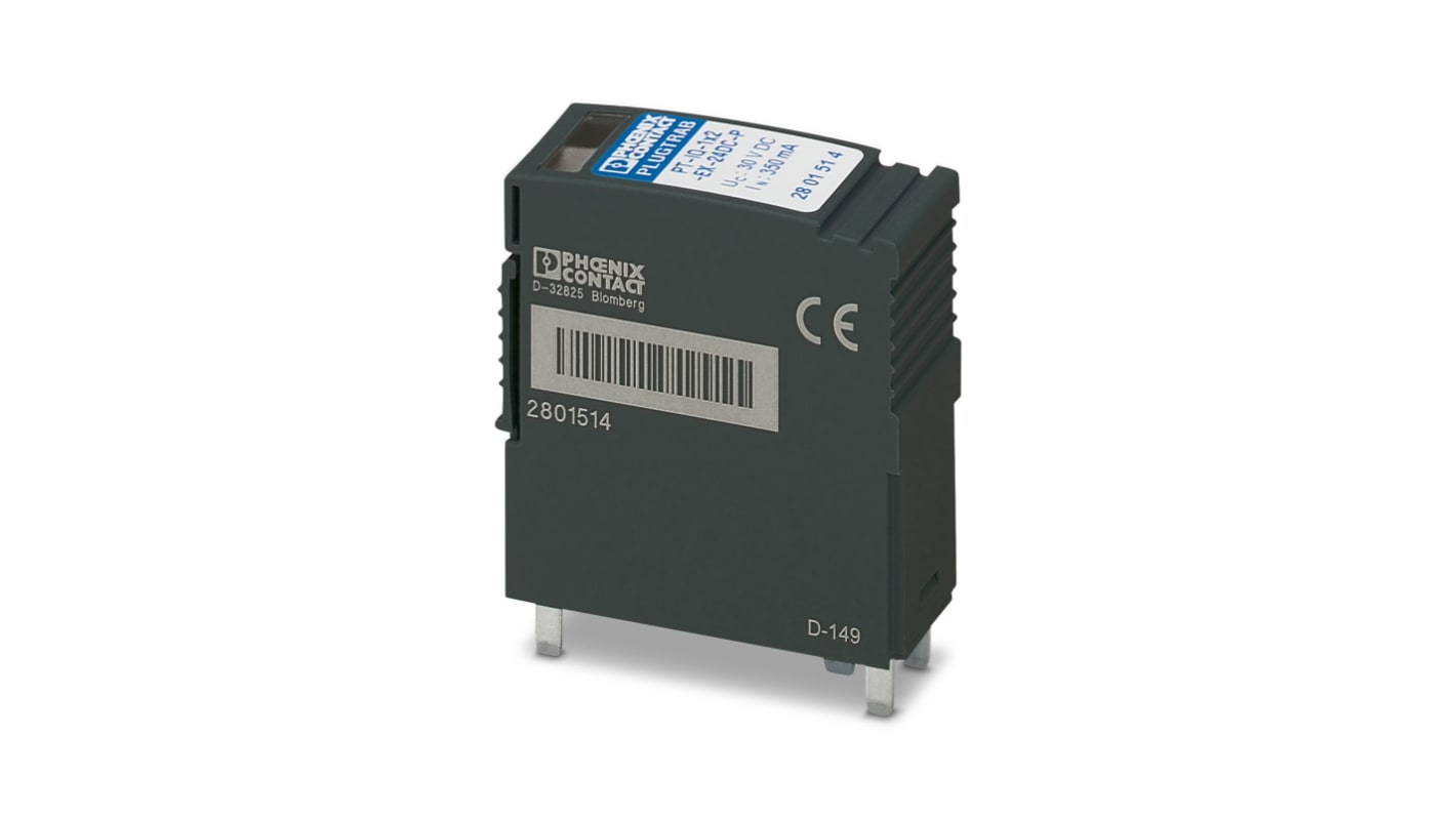 Phoenix Contact, PT Surge Protection Plug 24 VDC Maximum Voltage Rating