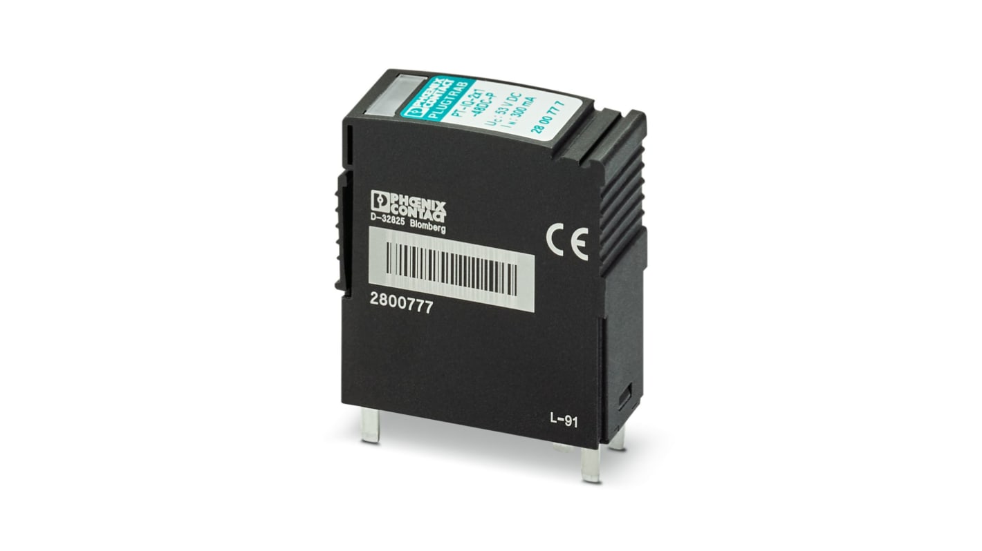 Phoenix Contact, PT Surge Protection Plug 48 VDC Maximum Voltage Rating
