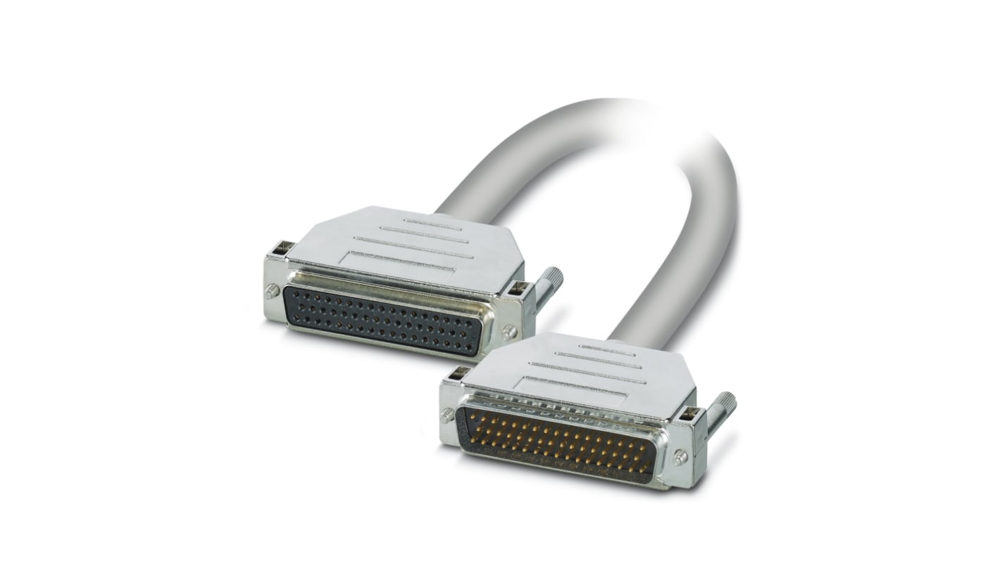 Phoenix Contact D-Sub D-Sub Cable, 4m PVC