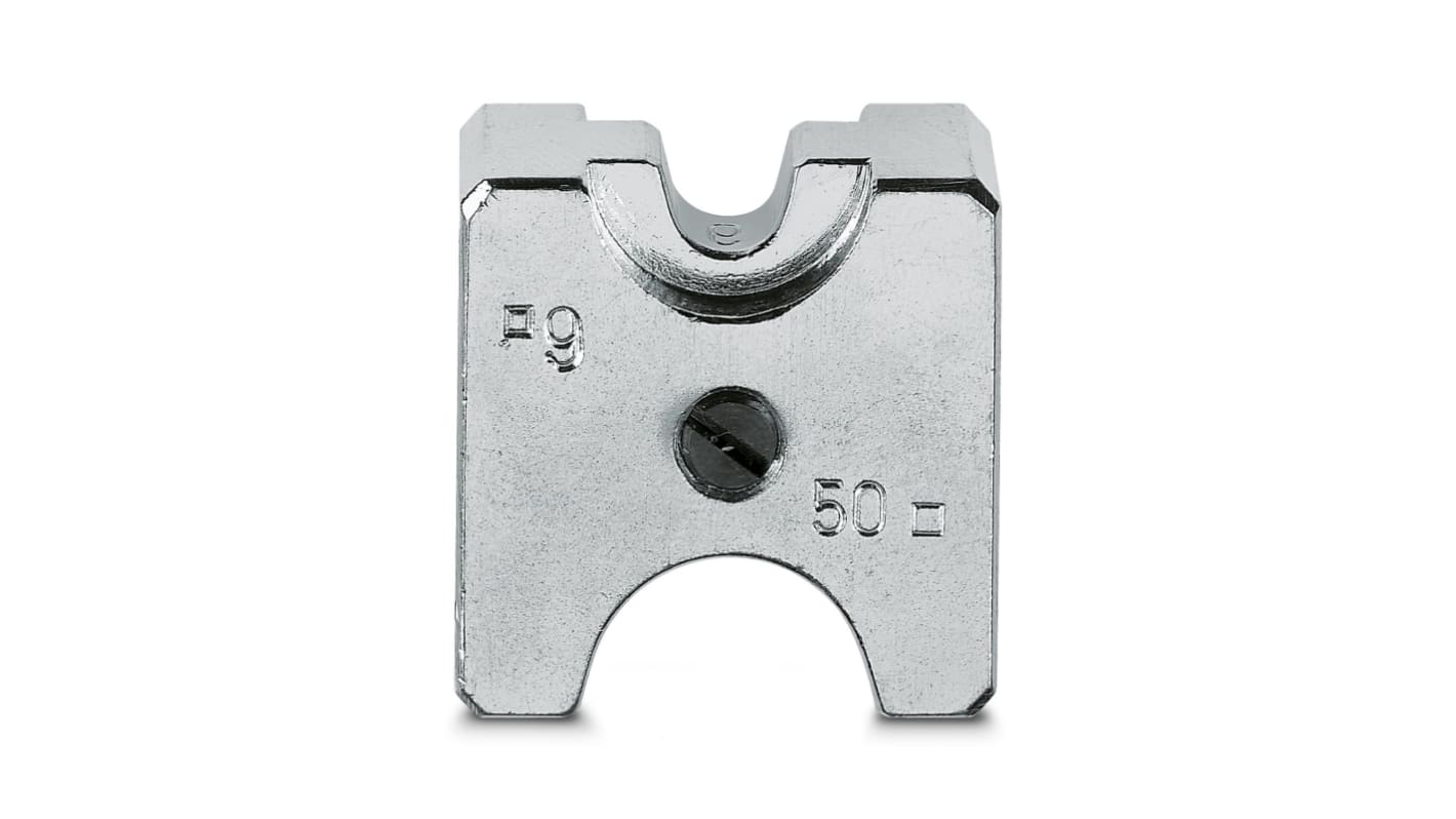 Phoenix Contact, CRIMPFOX-C Crimp Die, Crimp, Wire size 6 → 50mm², Coaxial Type Cable Lug
