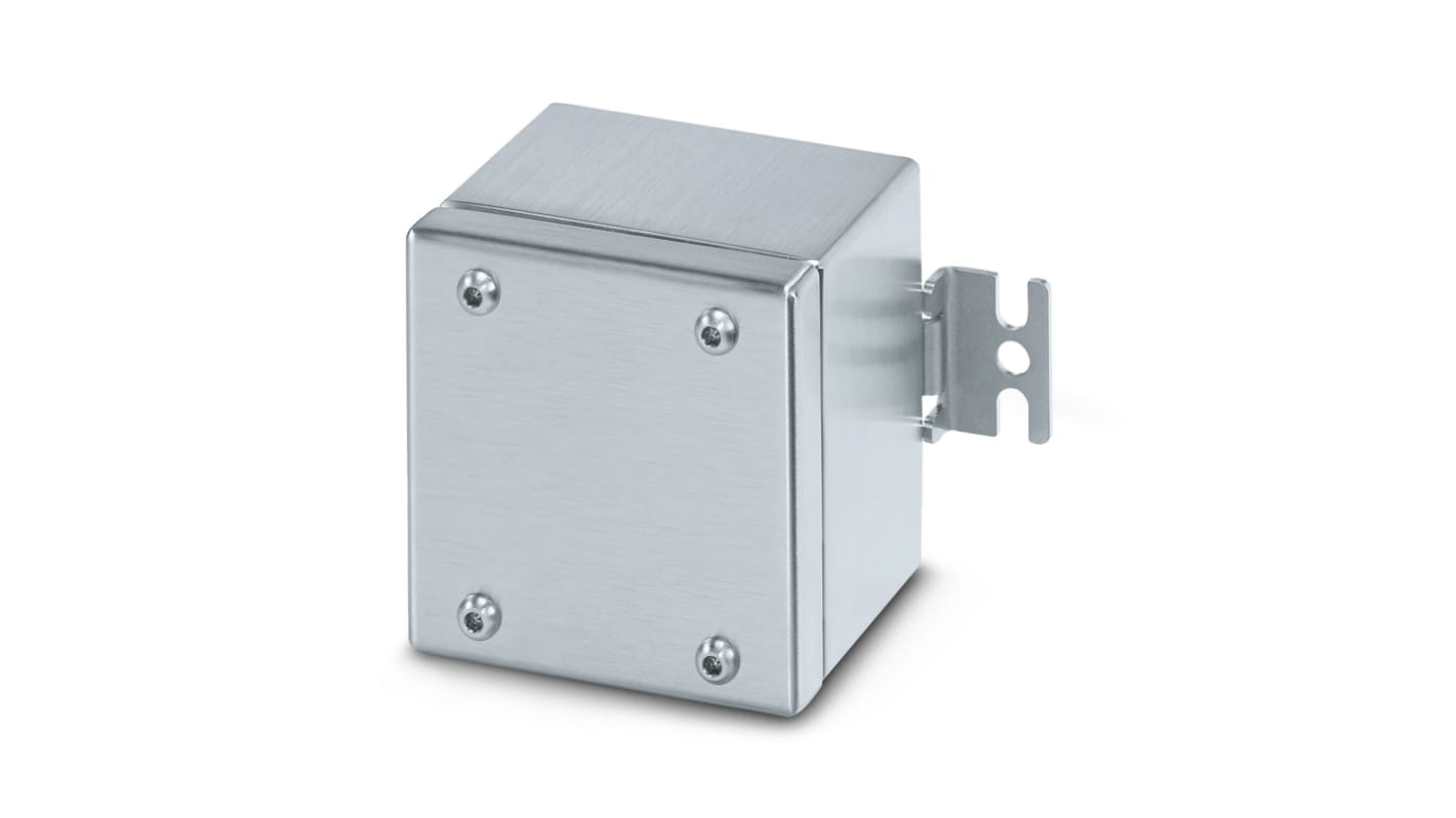 Phoenix Contact S6 A 150X100X80 Series Silver 316L Stainless Steel Junction Box, 150 x 100 x 80mm