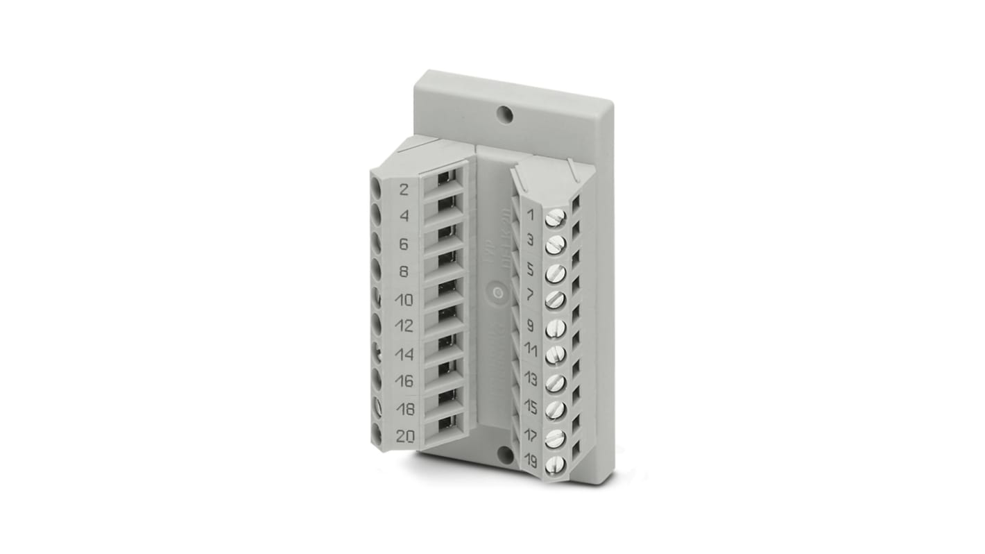 Phoenix Contact VARIOFACE Series 20-Contact Female Interface Module, FLK, IDC Connector, Rear Mount, 20A