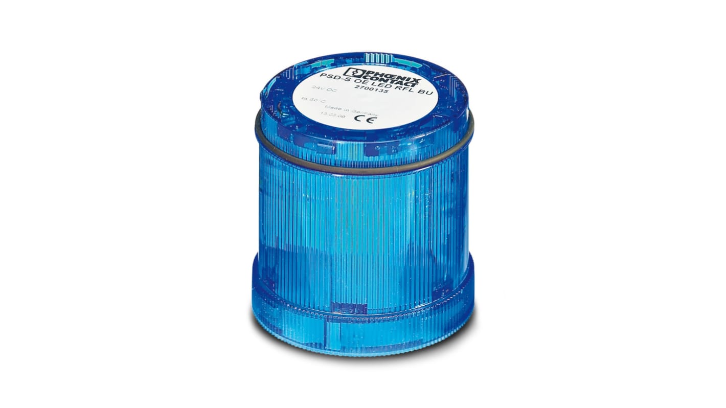 Phoenix Contact PSD Series Blue Flashing Effect Flashing Light Element, 24 V dc, LED Bulb, DC, IP65