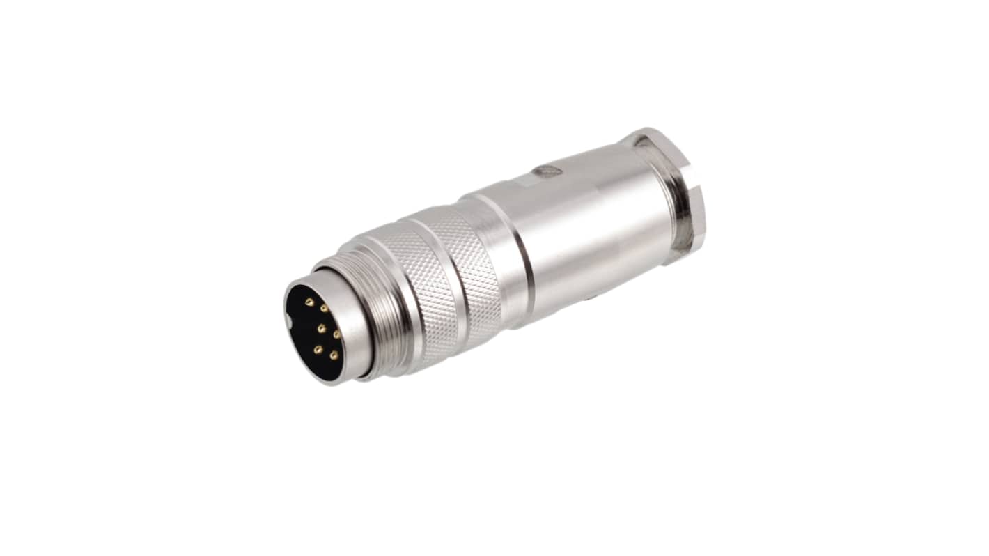 RS PRO Industrial Circular Connectors, 6 Contacts, Cable, M16 Connector, Plug, Male, IP67