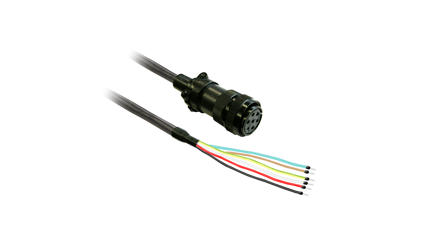 Schneider Electric Lexium Series Power Cable for Use with BCH16, LXM16D, 5m Length